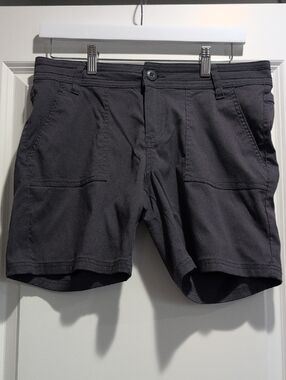 prAna Women's Size 8 Charcoal Grey Halle Stretch Hiking Adventure Shorts